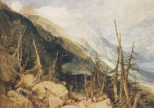 Joseph Mallord William Truner Montanvert,Valley of Chamouni (mk47) china oil painting image